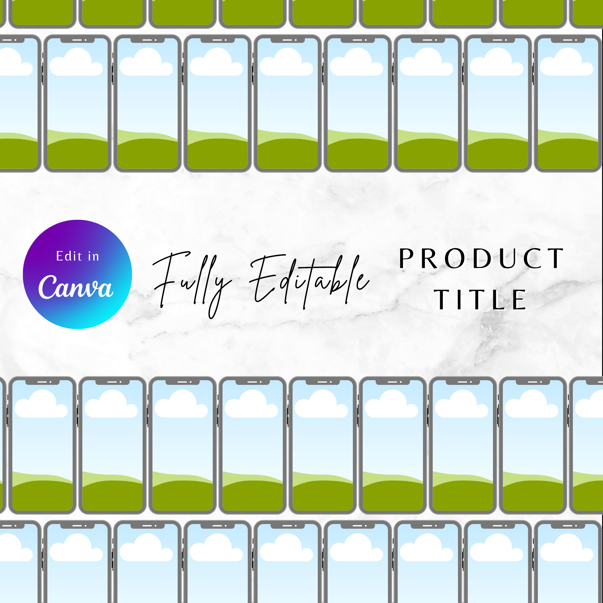 60-in-1 Mega Blank Tablet Templates Bundle + Social Media Planner | Master Resell Rights (MRR/PLR)