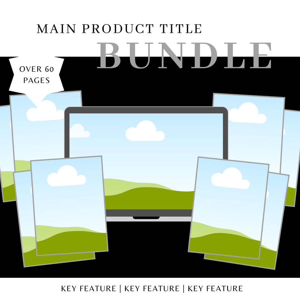 60-in-1 Mega Blank Tablet Templates Bundle + Social Media Planner | Master Resell Rights (MRR/PLR)