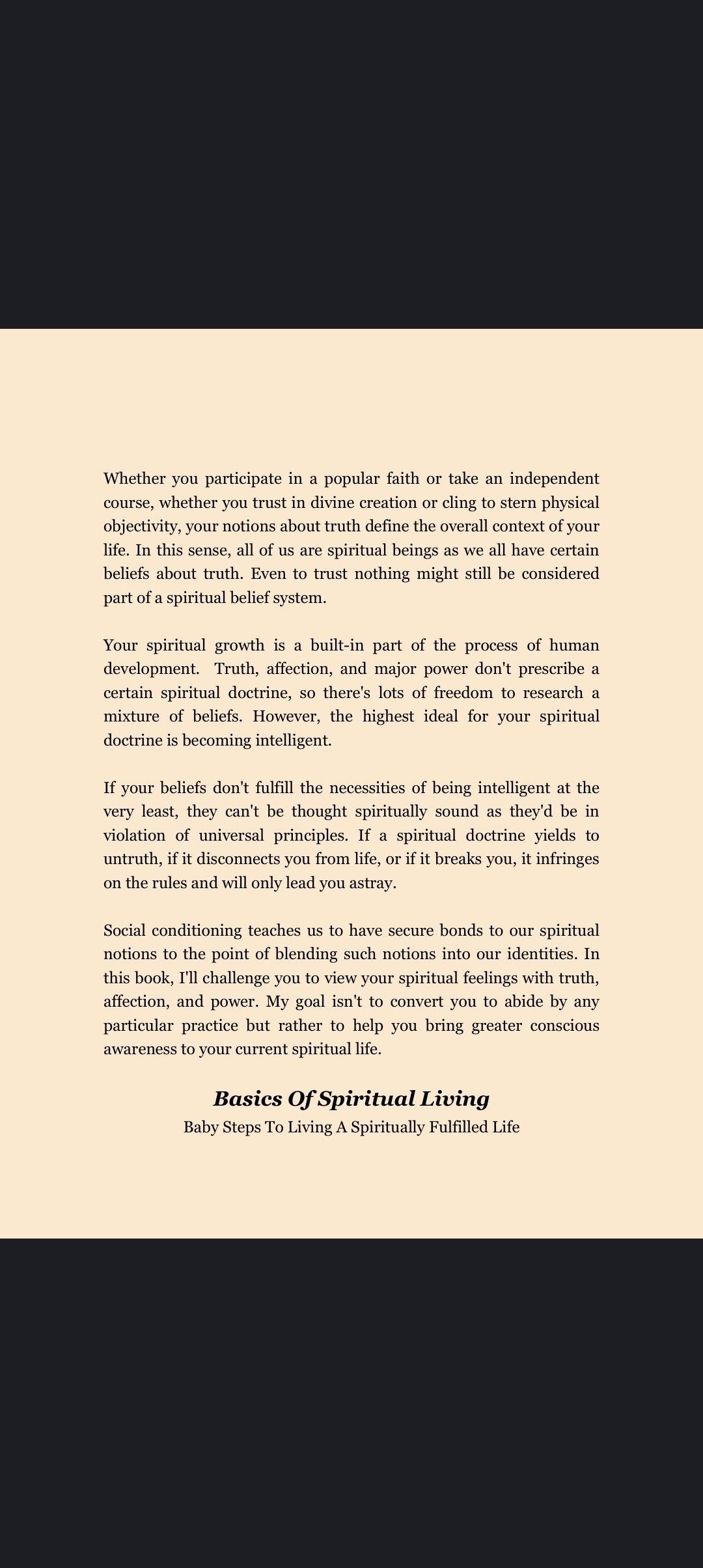 Basics of Spiritual Living: A Guide to Inner Peace.