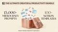 The ultimate creativity and productivity bundle: Over 100 Notion templates + over 15,000 medium-sized trips as a gift