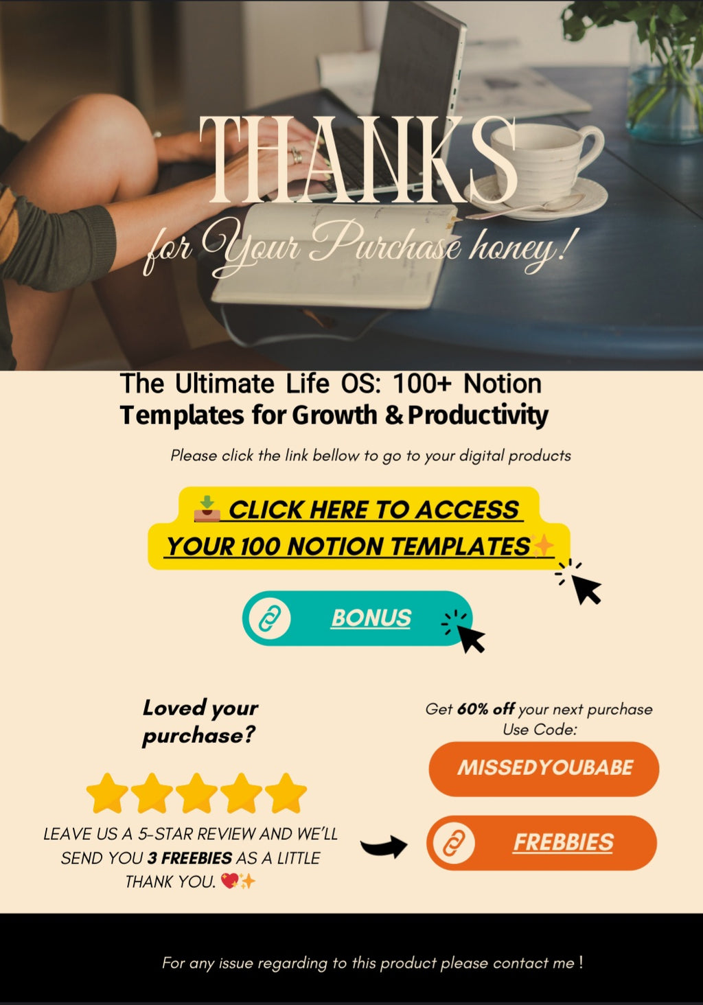 The ultimate creativity and productivity bundle: Over 100 Notion templates + over 15,000 medium-sized trips as a gift