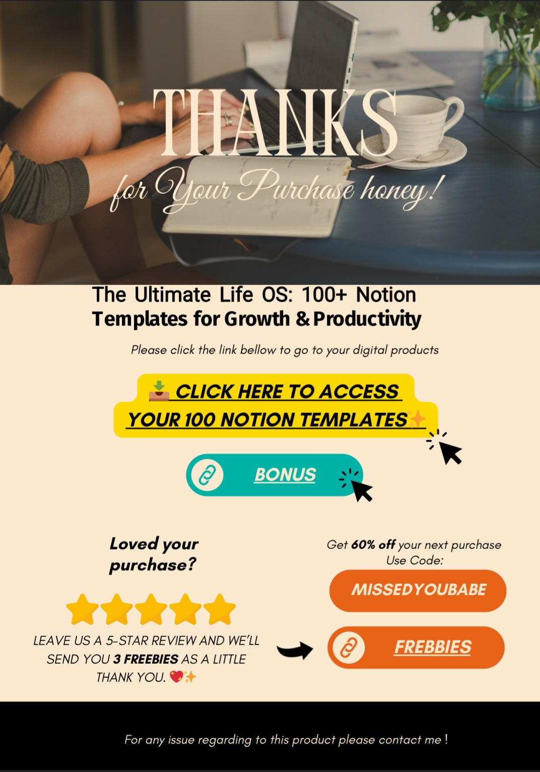 The ultimate creativity and productivity bundle: Over 100 Notion templates + over 15,000 medium-sized trips as a gift